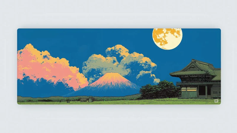 Mount Fuji Retro