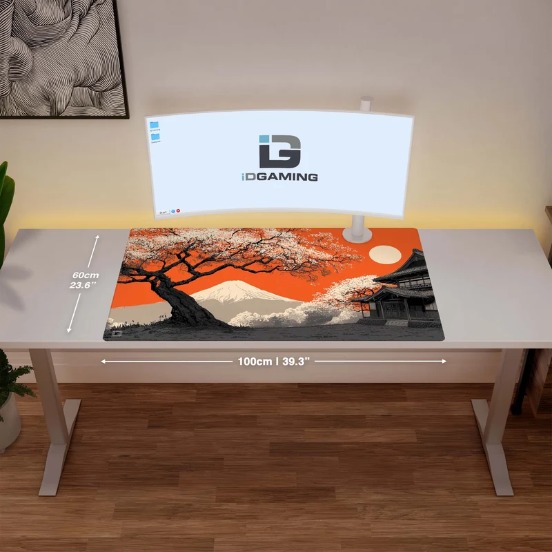Orangefarbener Fuji-Sonnenuntergang