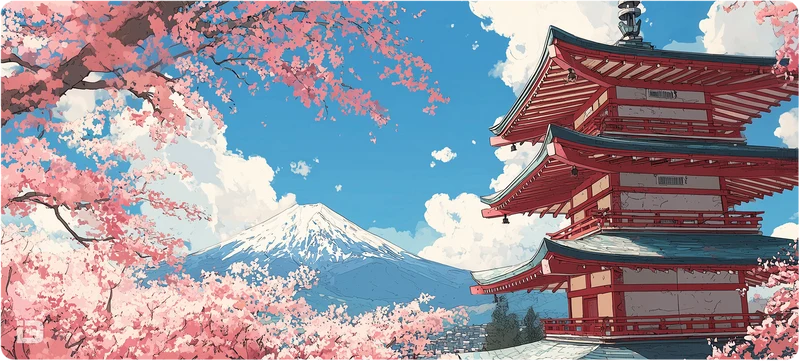 Japanische Sakura-Pagode