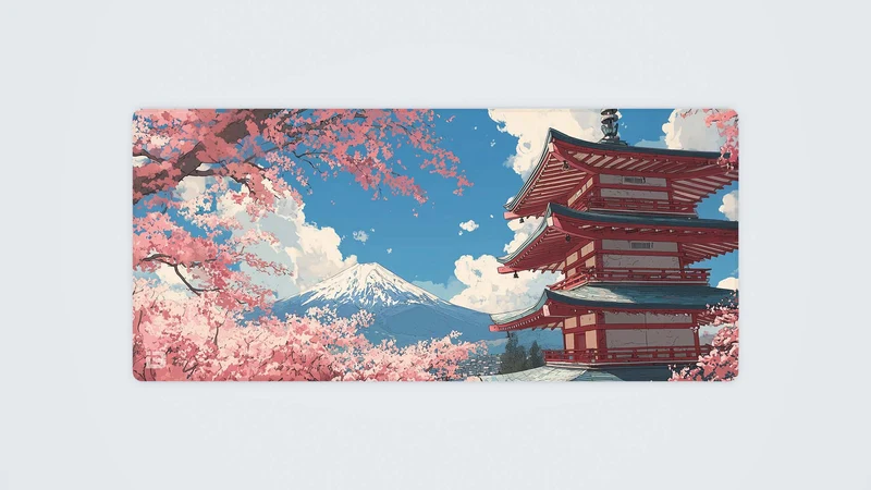 Japanische Sakura-Pagode