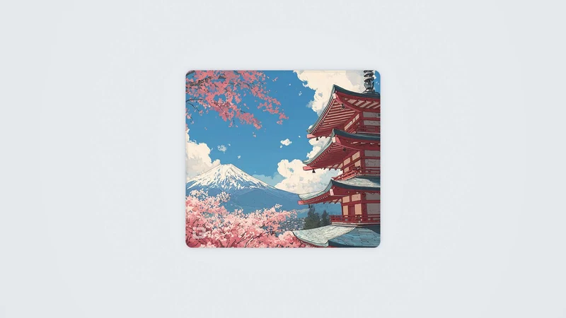 Japanische Sakura-Pagode