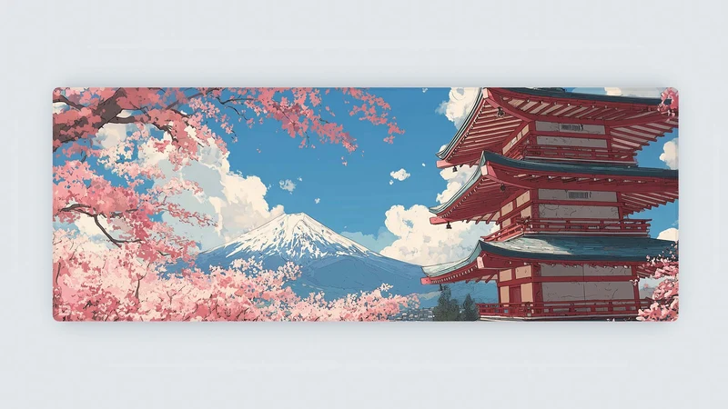 Japanische Sakura-Pagode