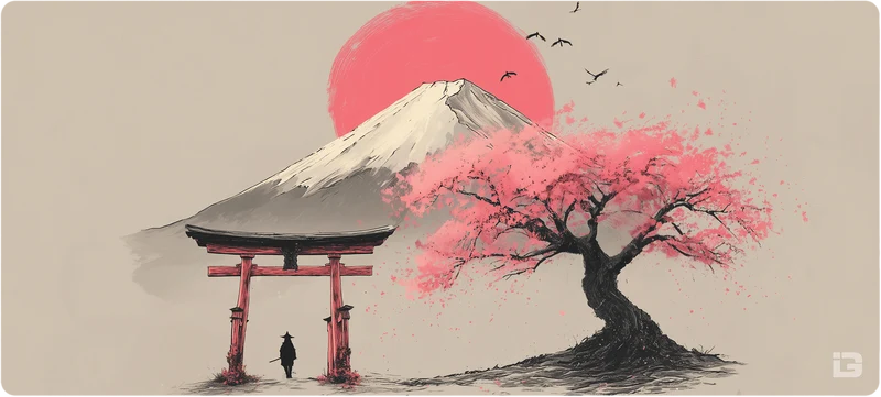 Japanisches Fuji Torii