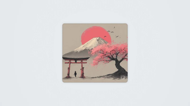 Japanisches Fuji Torii