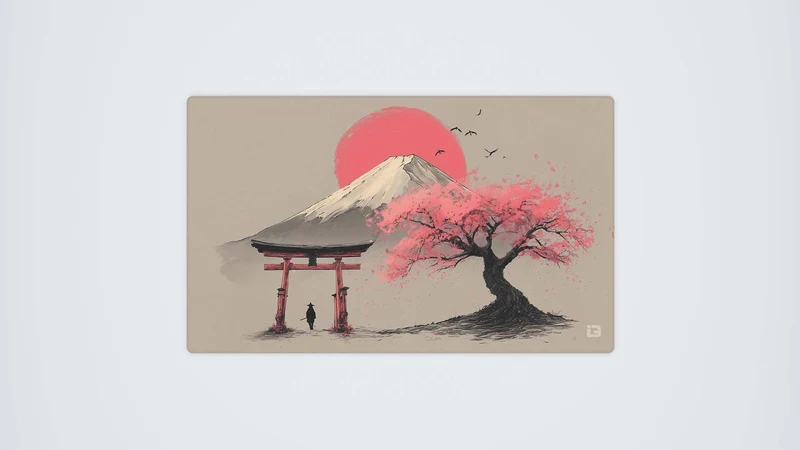 Japanisches Fuji Torii