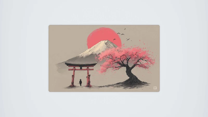 Japanisches Fuji Torii