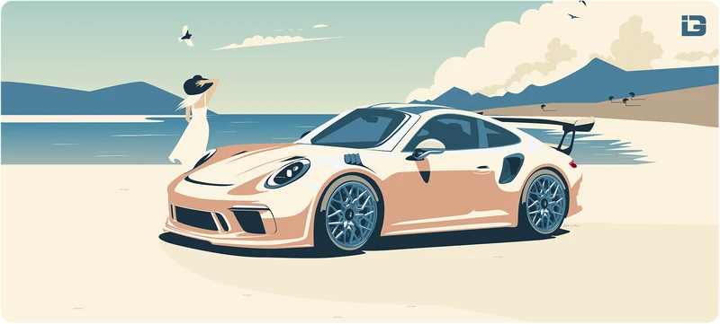 GT3 RS am Strand