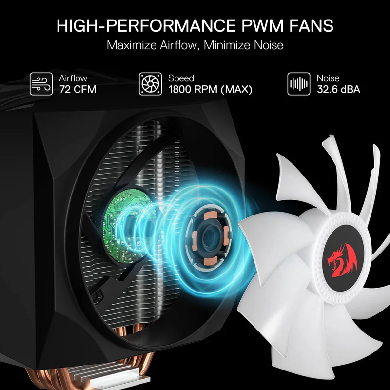 HODUR C219 ARGB Single Tower CPU Air Cooler