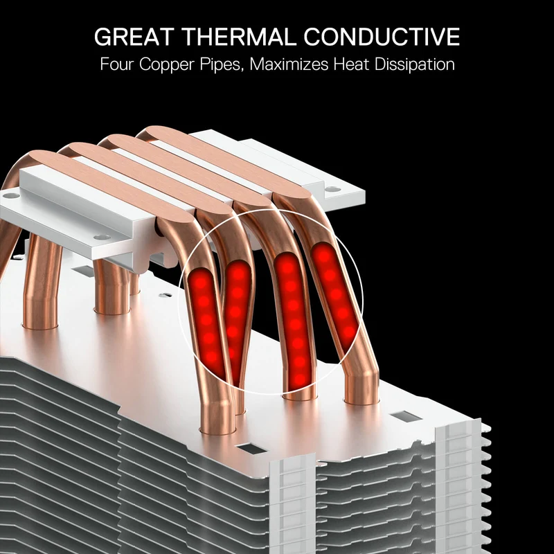 HODUR C219 ARGB Single Tower CPU Air Cooler