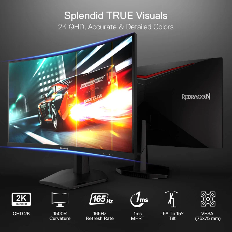 CORAL 27" 144hz/165HZ Curve Gaming Monitor