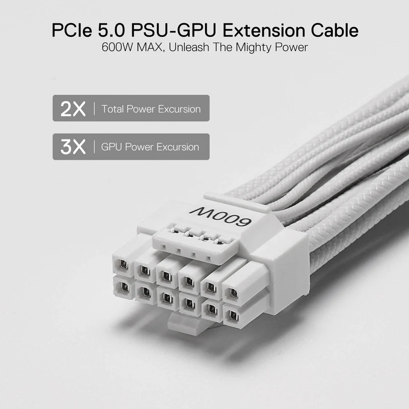 PSU007 Premium 600W PCI-e 5.0 GPU Power Cable