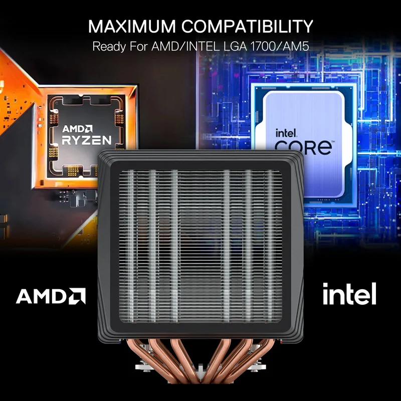 HODUR C218 ARGB Dual Tower CPU Air Cooler