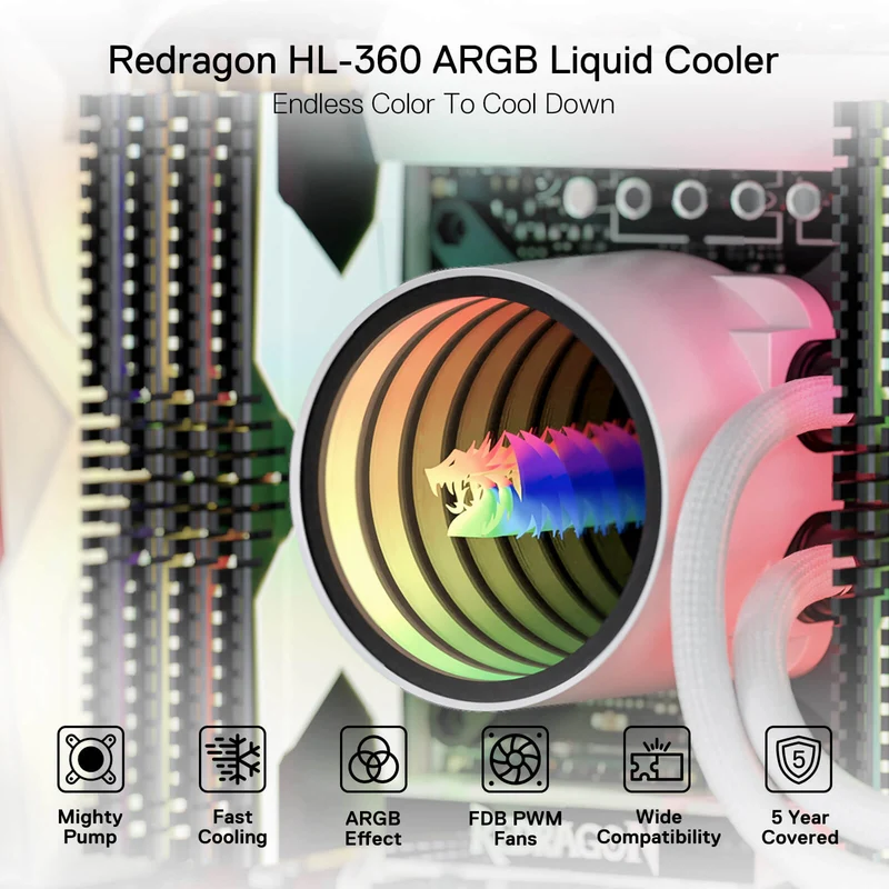ARGB All-in-one AIO Liquid CPU Cooler