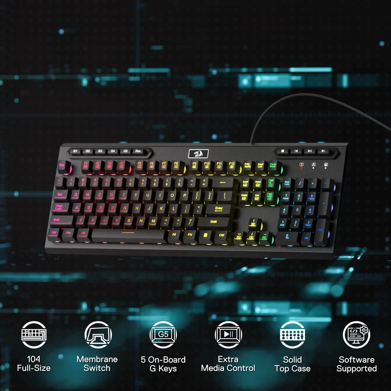 ADITYA K513 Wired Membrane Gaming Keyboard