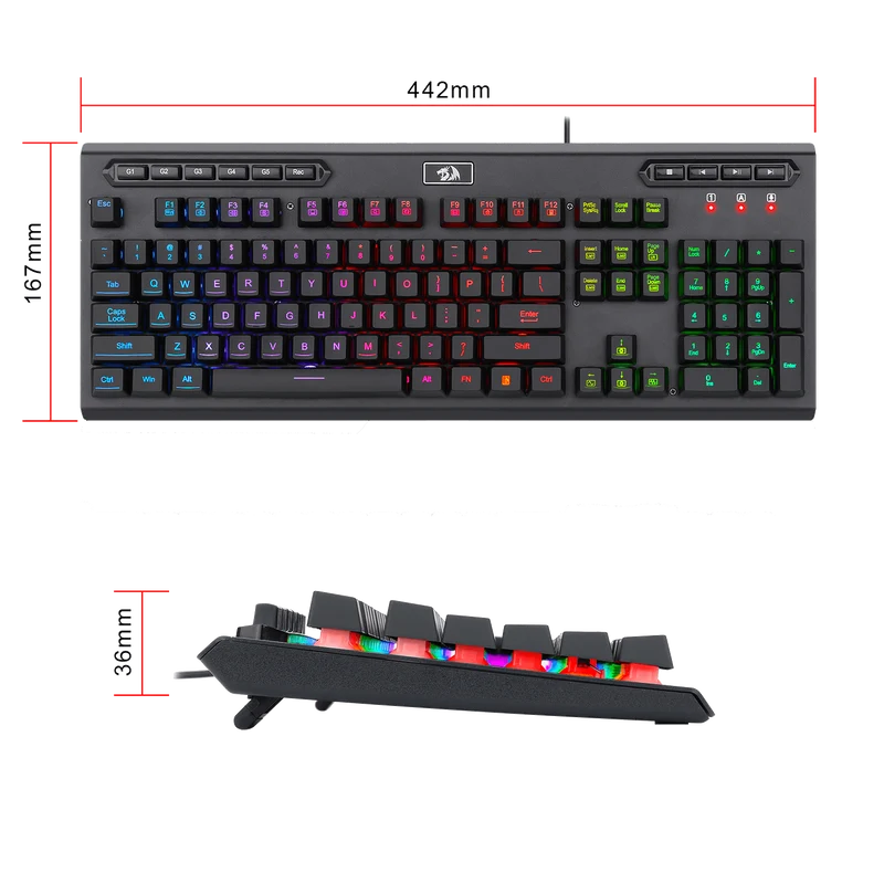 ADITYA K513 Wired Membrane Gaming Keyboard