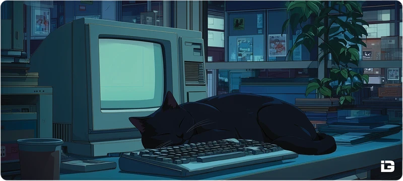 Lofi Schlafende Katze