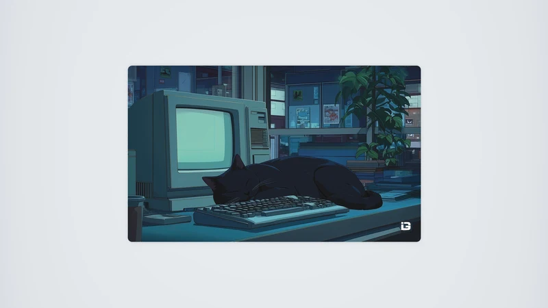 Lofi Schlafende Katze