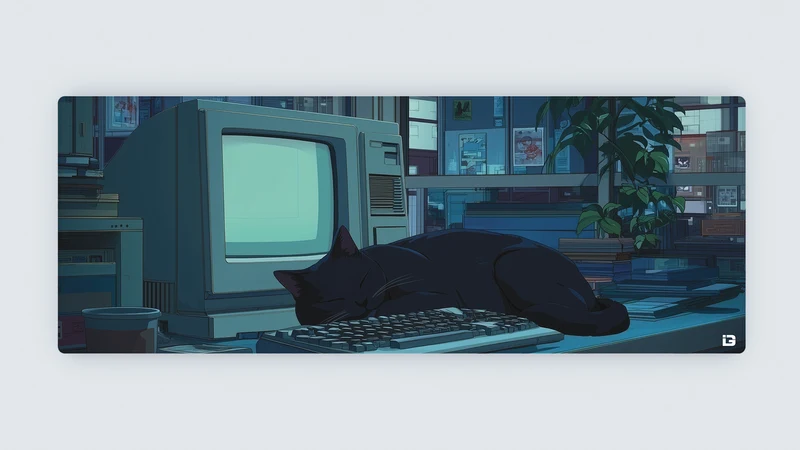 Lofi Schlafende Katze