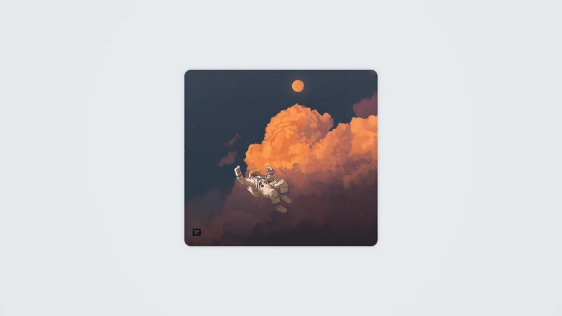 Nachthimmel-Astronaut