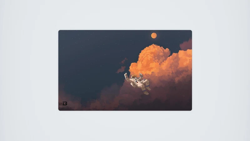 Nachthimmel-Astronaut