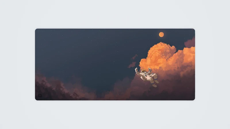 Nachthimmel-Astronaut