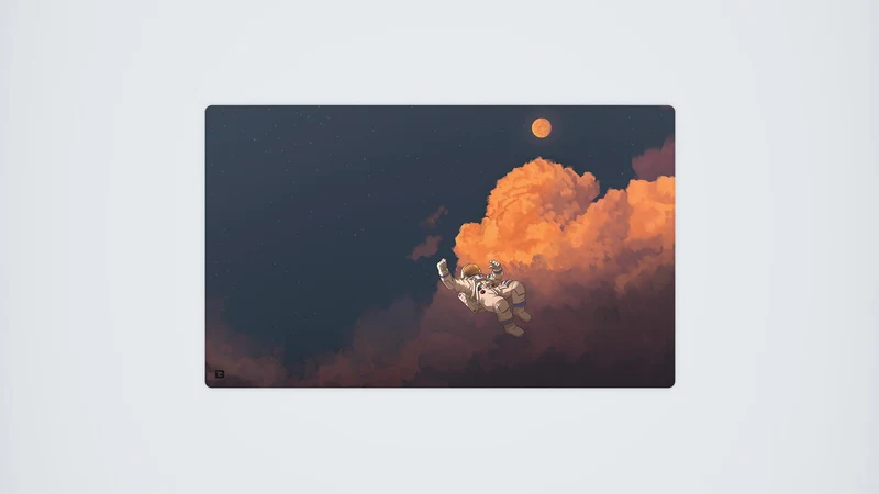 Nachthimmel-Astronaut