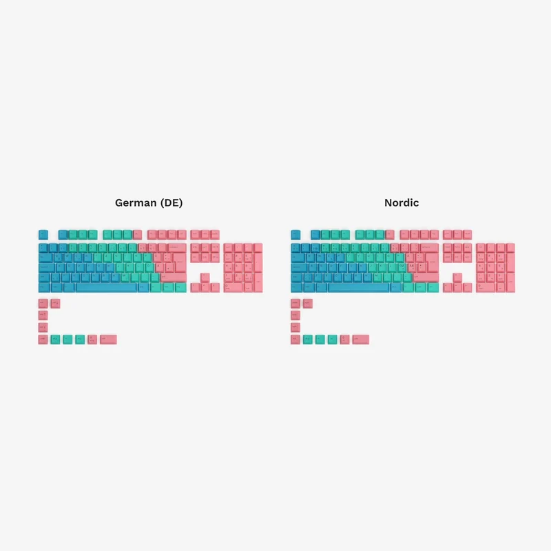 GPBT Pastel Dye Sublimated Keycaps