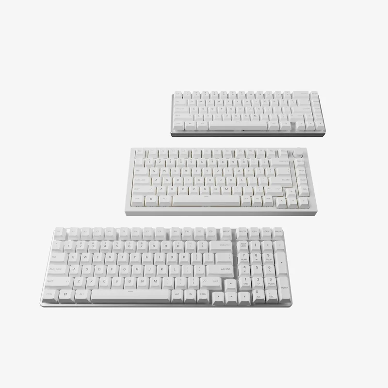 GPBT Arctic White Dye Sublimated Keycaps
