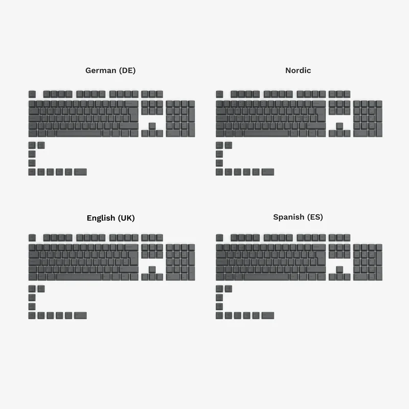 GPBT Black Ash V1 Dye Sublimated Keycaps
