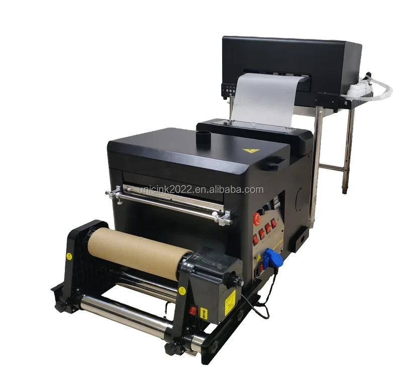 New Arrival A3 Black DTF Powder Shaker Machine with Roller Wrapper & Heater for T-Shirt Textile Printing