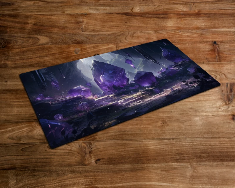 The Enchantment of the Crystalline Depths - MTG Playmat - 24 x 14 inches - MTG Gifts - Magic The Gathering Gifts - Stitched Playmat