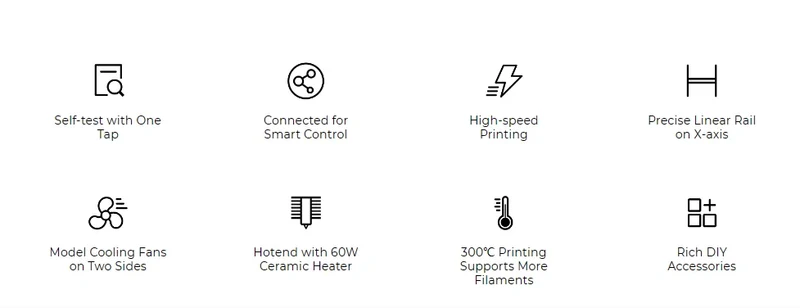 Creality Ender 3 V3 KE Smart Creality OS 500mm/s Max Printing Speed Smarter and Faster FDM 3D Printer