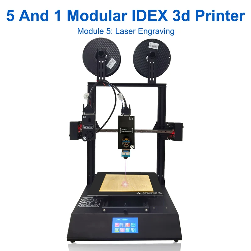 MakerPi P3 PRO 3 3D Printer in 1 Laser CNC 3D Printer Dual Head 3D Drucker Laser