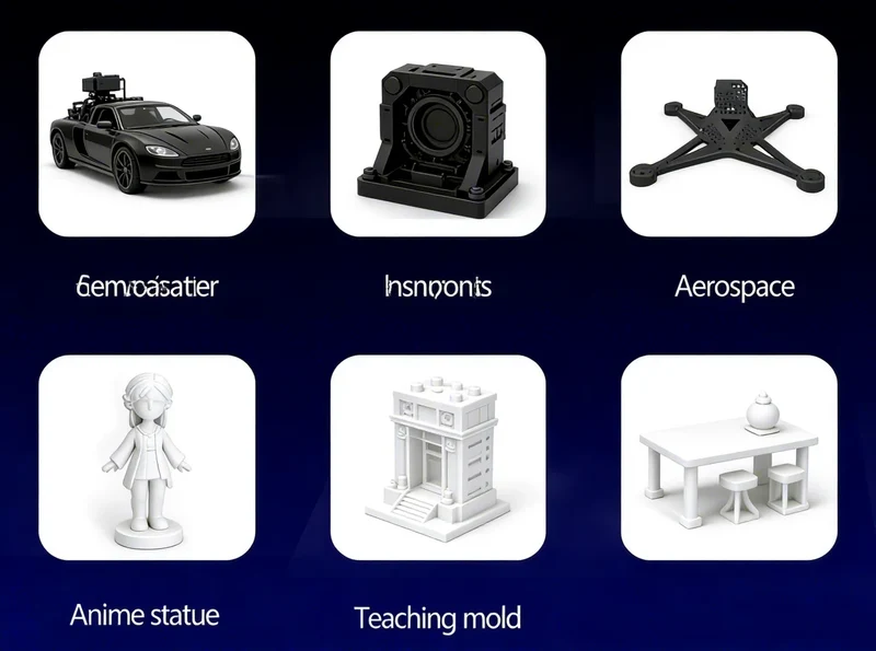 ActionLasers Fine Quality Industrial 3D Printer with Dual Extruder PLA Support Semi-Automatic FDM Machine