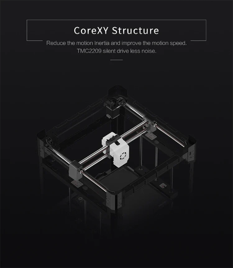 QIDI TECH X-PLUS 3 3D Printer High Speed Printing 600mm/s Large Print Size 280*280*270mm