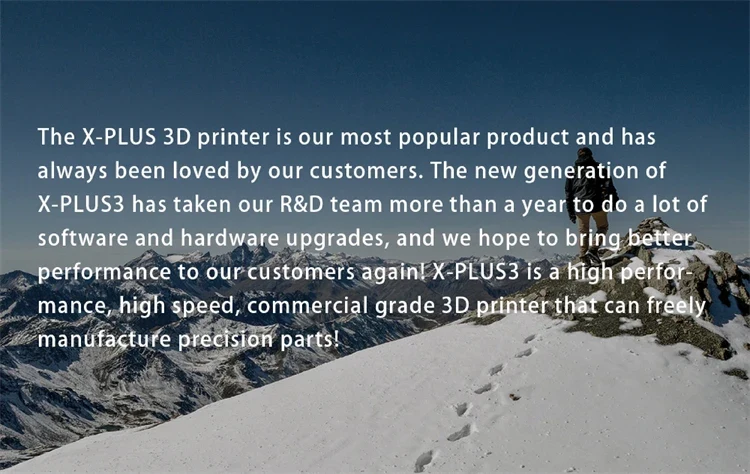 QIDI TECH X-PLUS 3 3D Printer High Speed Printing 600mm/s Large Print Size 280*280*270mm