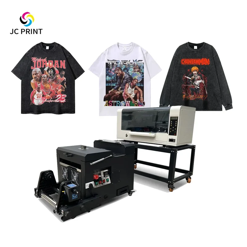 Custom A3 30cm DTF Tshirt Printer TX800 XP600 Dual Head DTF Printer A3 30cm With DTF Film Oven Dyer Heater