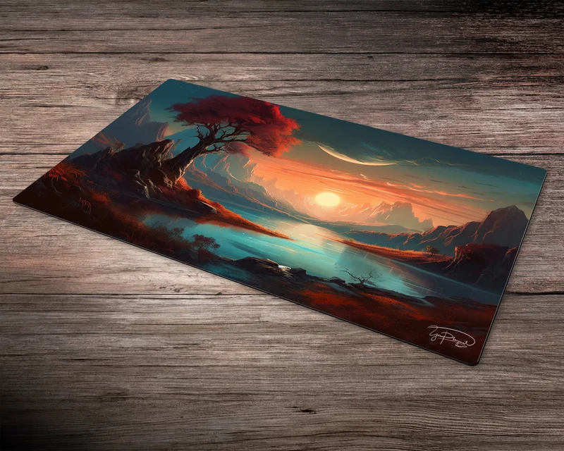 Mountain Twilight - MTG Spielmatte - 24 x 14 inches - MTG Geschenke - MTG Zubehör - Magie Tischmatte