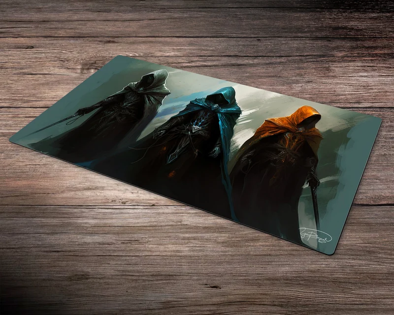 Cold Convergence of Hooded Adventurers - MTG Spielmatte - 24 x 14 inches - MTG Geschenke - MTG Zubehör - Magie Tischmatte