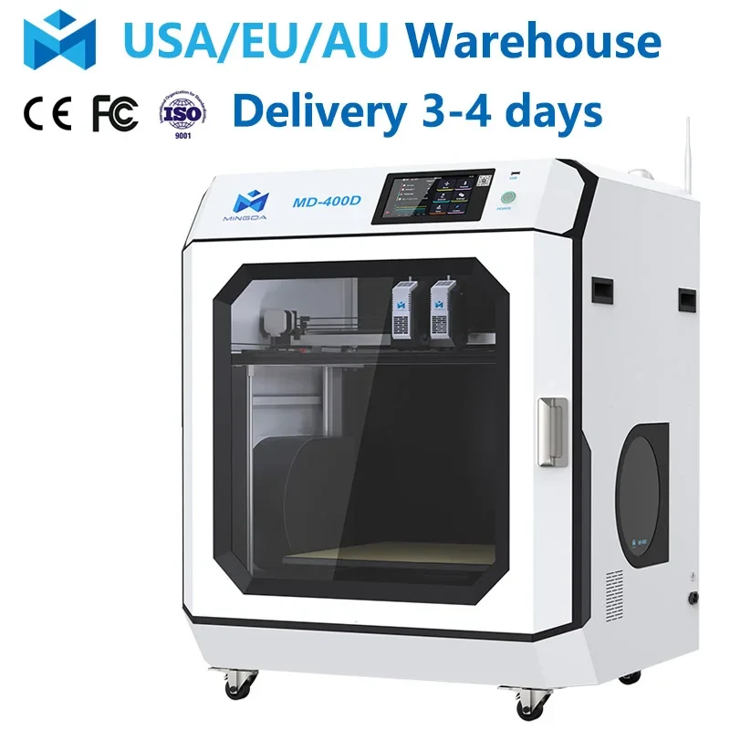 Mingda MD-400D Large Format IDEX 3d Printer for Aerospace, Medical Accessories