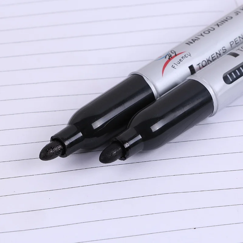 Wholesale 6mm Writing Width Waterproof Permanent Logistics Marker Pen Alcohol and Oil-Based for Paper Large Volume