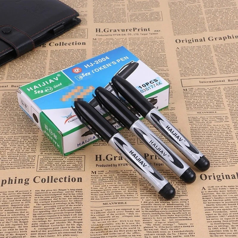 Wholesale 6mm Writing Width Waterproof Permanent Logistics Marker Pen Alcohol and Oil-Based for Paper Large Volume