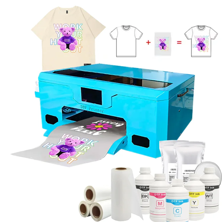 High Quality 13Inch A3 DTF Printer Single Head XP600 Clothes Printing Machine DTF Direct to Film Transfer Printer