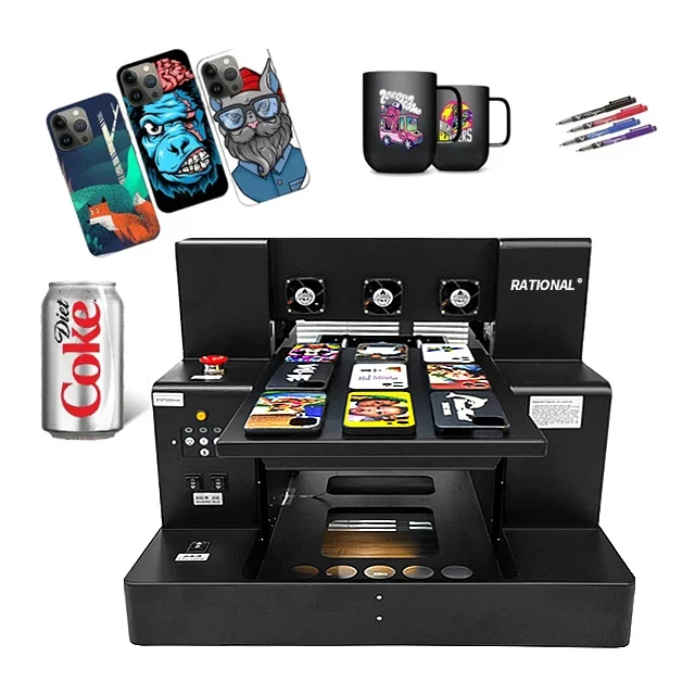 UV DTF Printer for Mug Cup Bottle Printing Machine AB Film Sticker Inkjet Printers A3 A4 Multi Color Inkjet Printers Machine