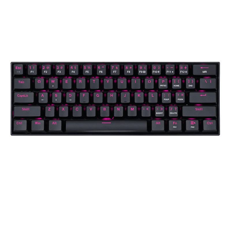 Redragon K630 60% Keyboard Pink LED Backlit