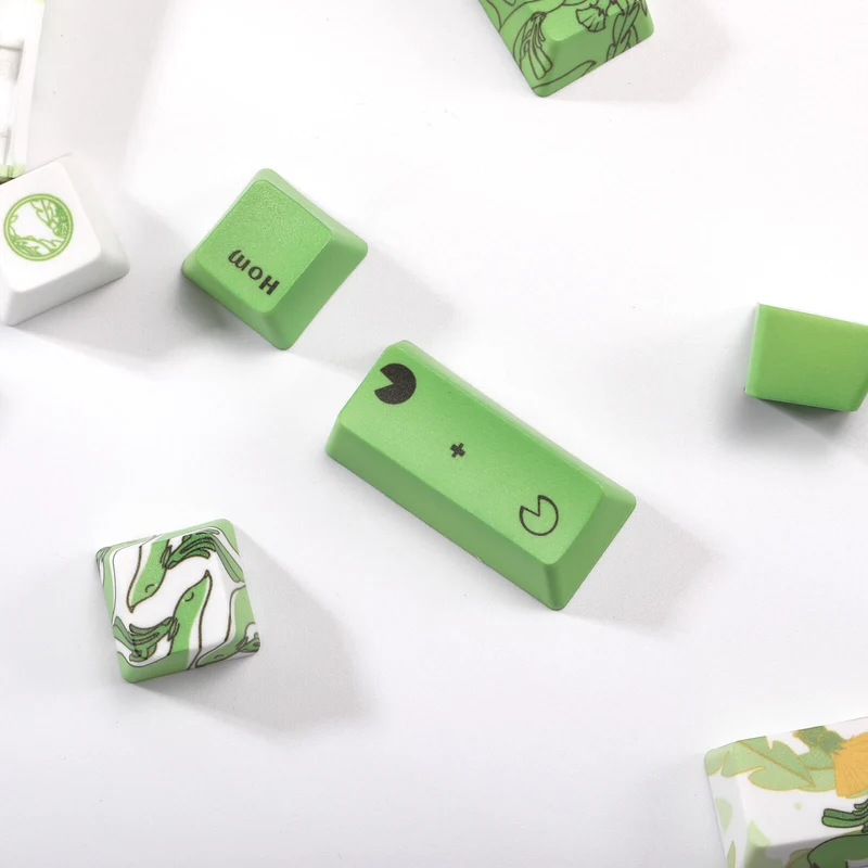 (Only Keycaps) Redragon X LTC PBT 108 Keycaps Set - Green Reindeer