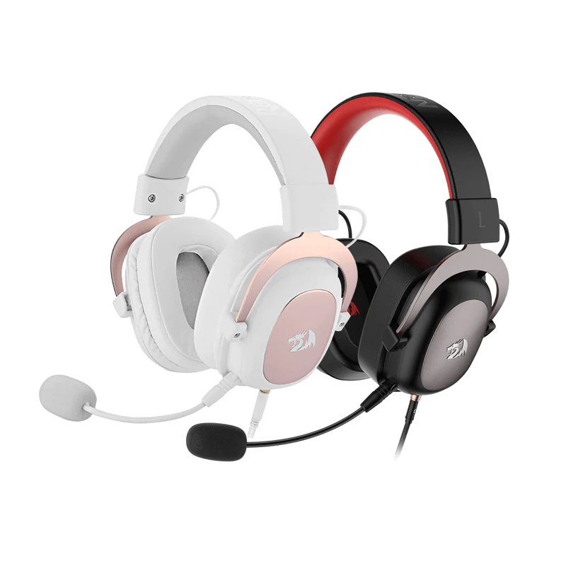 H510 Zeus Black & White Wired Gaming Headset Bundle