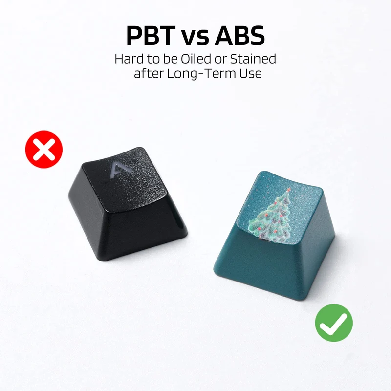 (Only Keycaps) Redragon X LTC PBT 108 Keycaps Set, Thick PBT Keycaps for Mechanical Keyboard (Christmas Limited Edition)