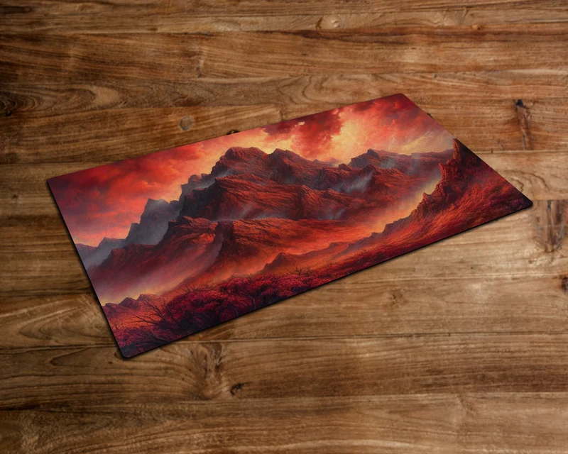 The Volcanic Colossus - MTG Playmat - 24 x 14 inches -Playmat for TCG - Handcrafted