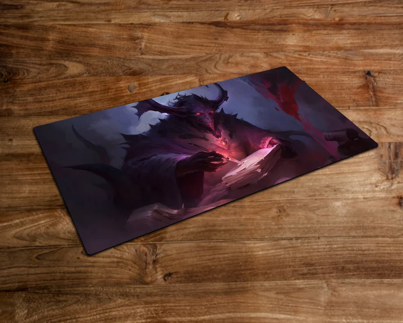 Infernal Contract in Blood - MTG Playmat - 24 x 14 inches -Playmat for TCG - Handcrafted